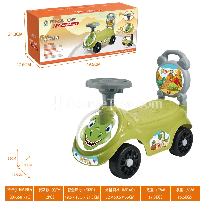 Ride-On Scooter, Dinosaur (Music Steering Wheel) (GCC) Ride-On Scooter, Dinosaur (Music Steering Wheel) (GCC)