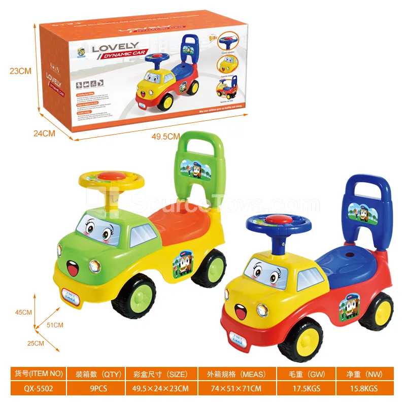 Ride-on Car with Whistle Steering Wheel (GCC)