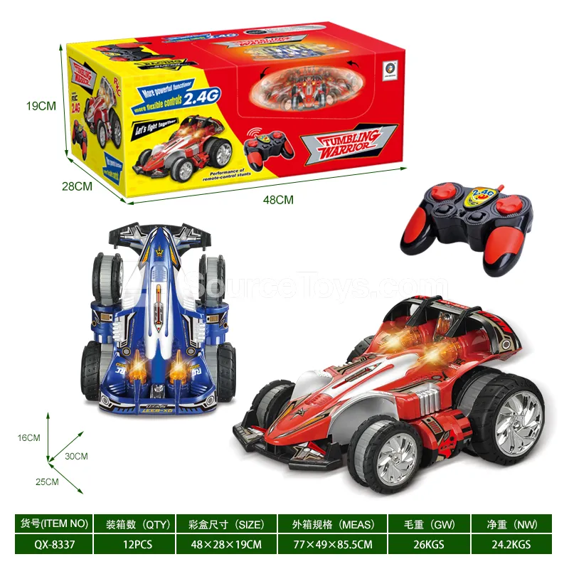 2.4G Remote Control Stunt Car with Rechargeable Battery