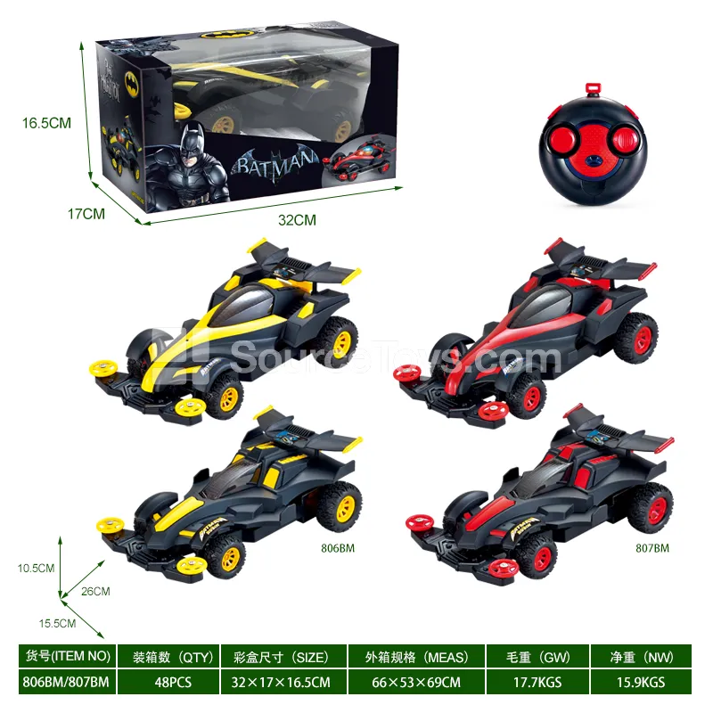 2.4G 4-Channel Rechargeable Remote Control Car, 2 Assorted Colors 2.4G 4-Channel Rechargeable Remote Control Car, 2 Assorted Colors