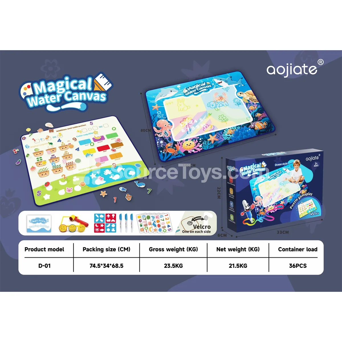 2-in-1 Ocean Water Drawing Mat 2-in-1 Ocean Water Drawing Mat