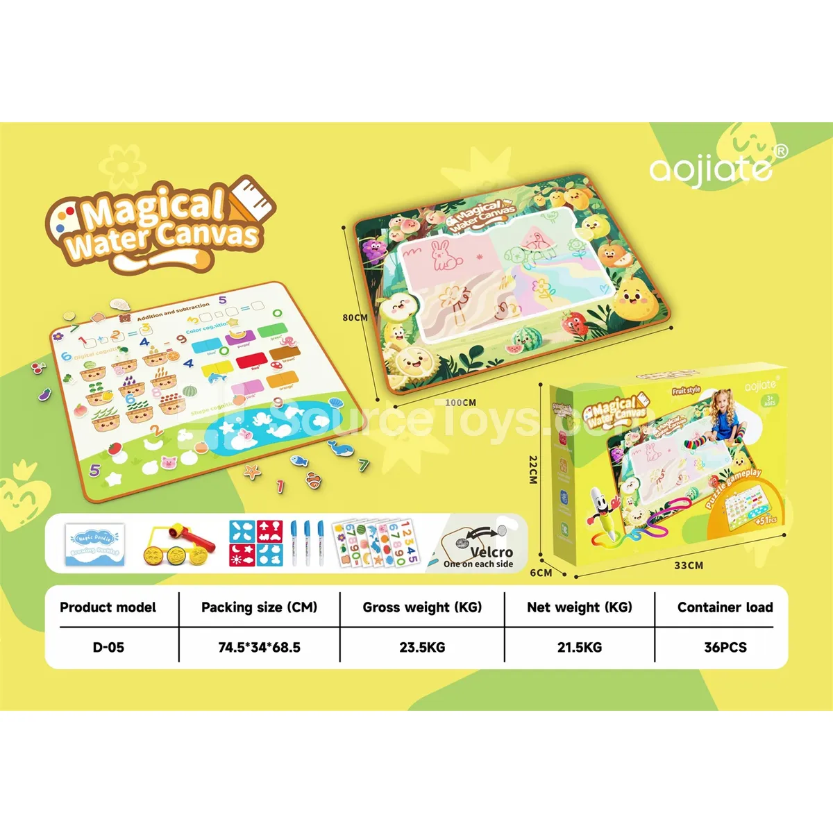 2-in-1 Fruit Water Drawing Mat 2-in-1 Fruit Water Drawing Mat