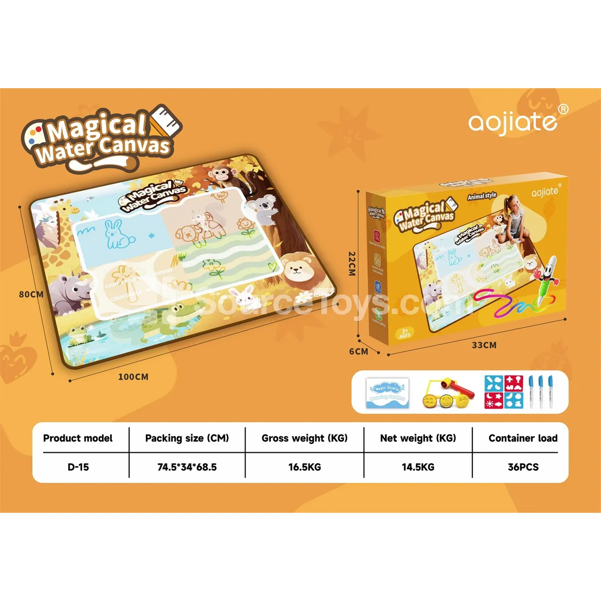 Water Drawing Mat for Animals Water Drawing Mat for Animals