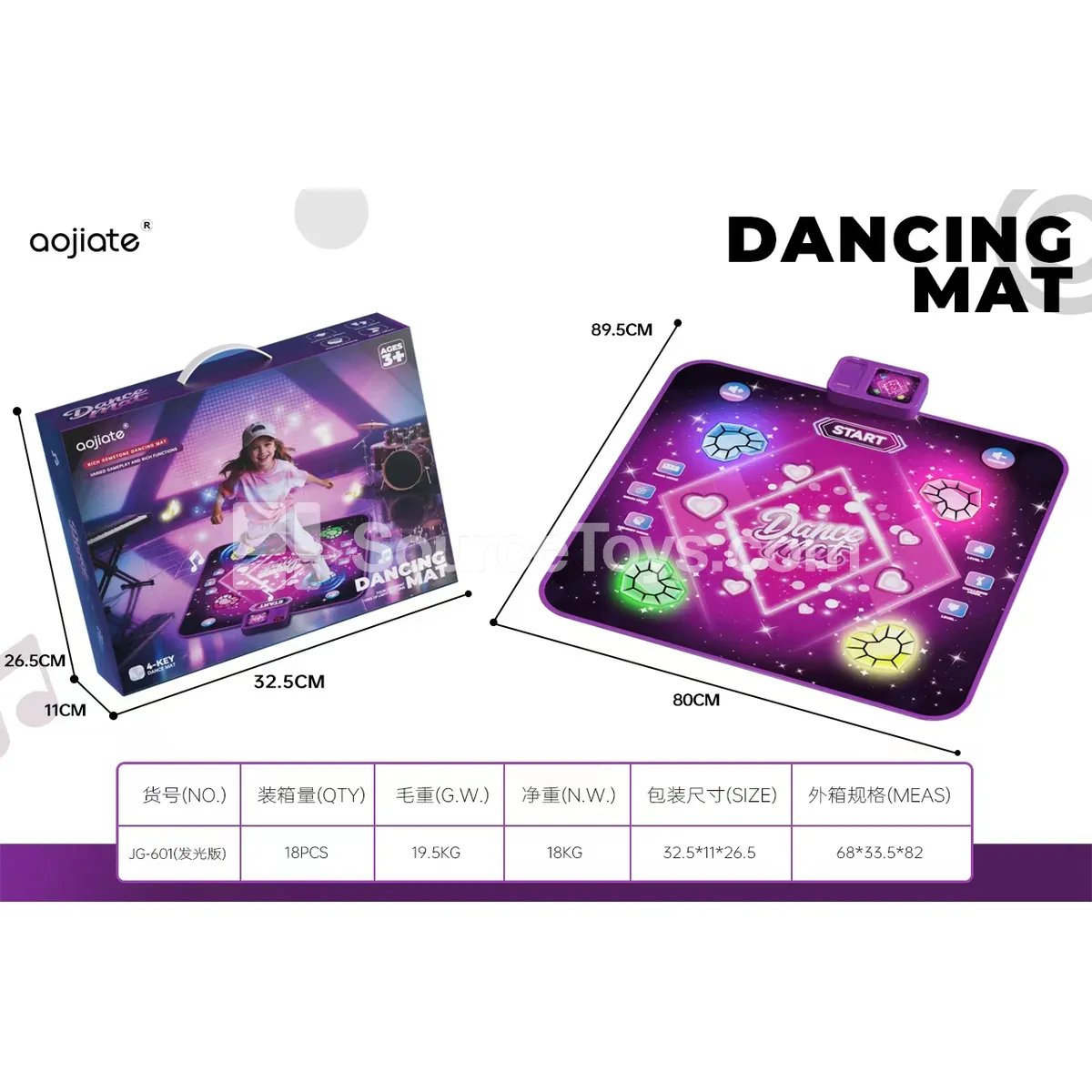 Bluetooth Light-Up Music Dance Mat Bluetooth Light-Up Music Dance Mat