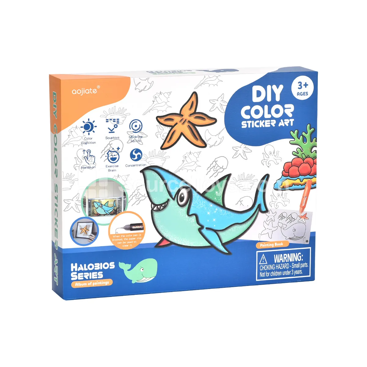 Ocean Album 3D Vinyl Painting DIY Craft Keychain Pendant