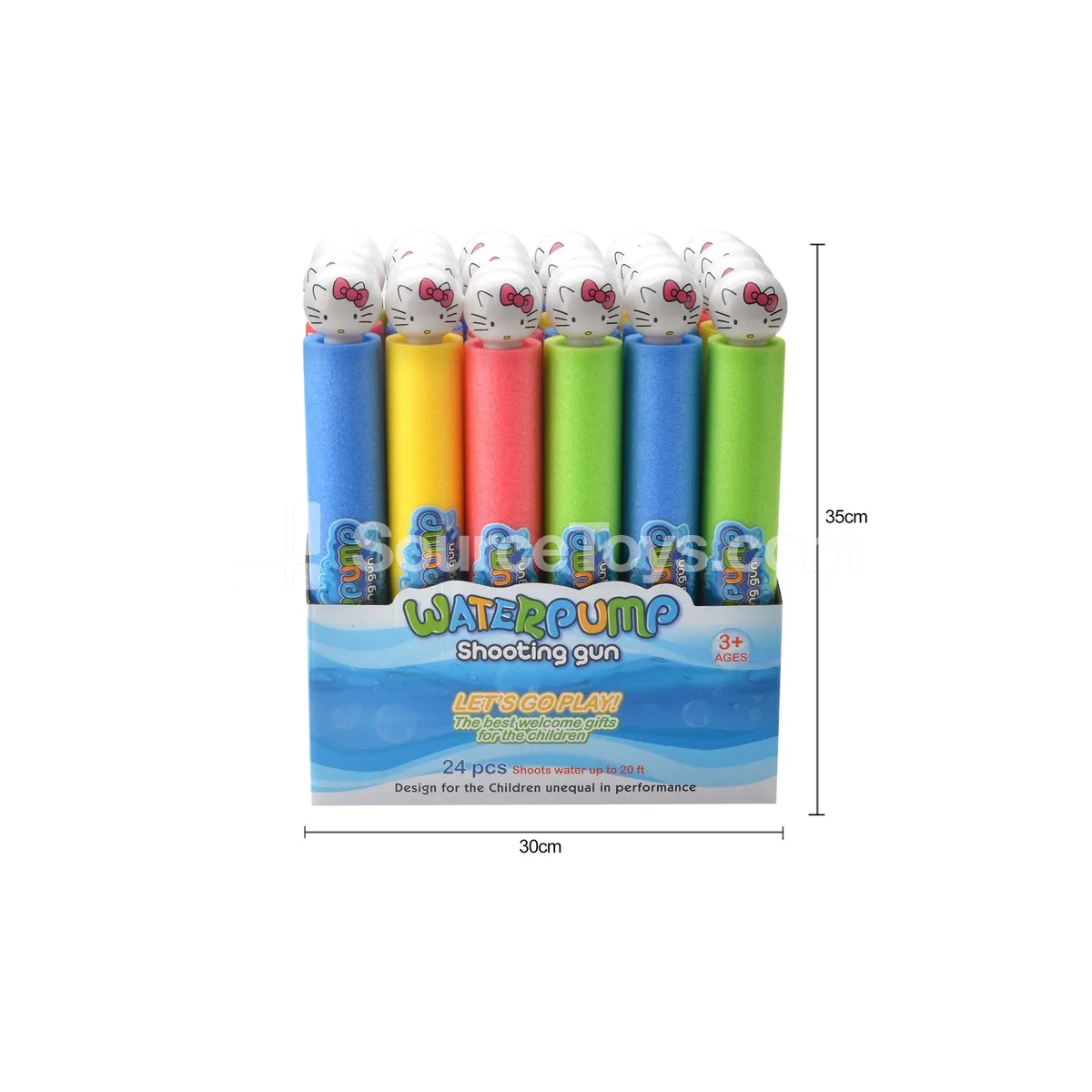 35cm Water Cannon (5cm Diameter) 24PCS Summer Outdoor Water Play Toy