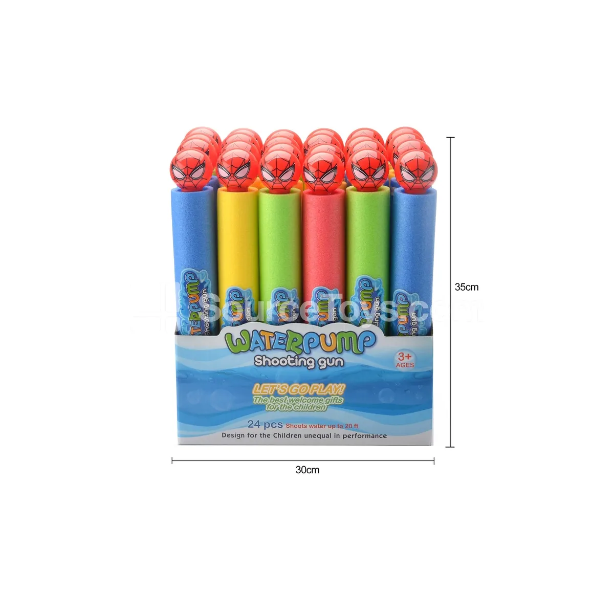 35cm Water Blaster (5cm Diameter) 24PCS Summer Outdoor Water Play Toy