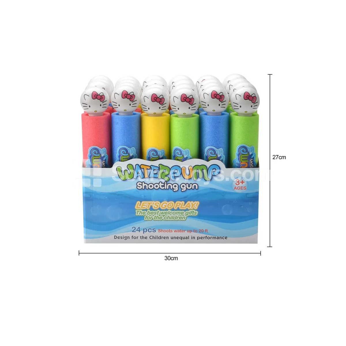 Water Blaster 27cm (5cm Diameter) 24PCS Summer Outdoor Water Play Toy