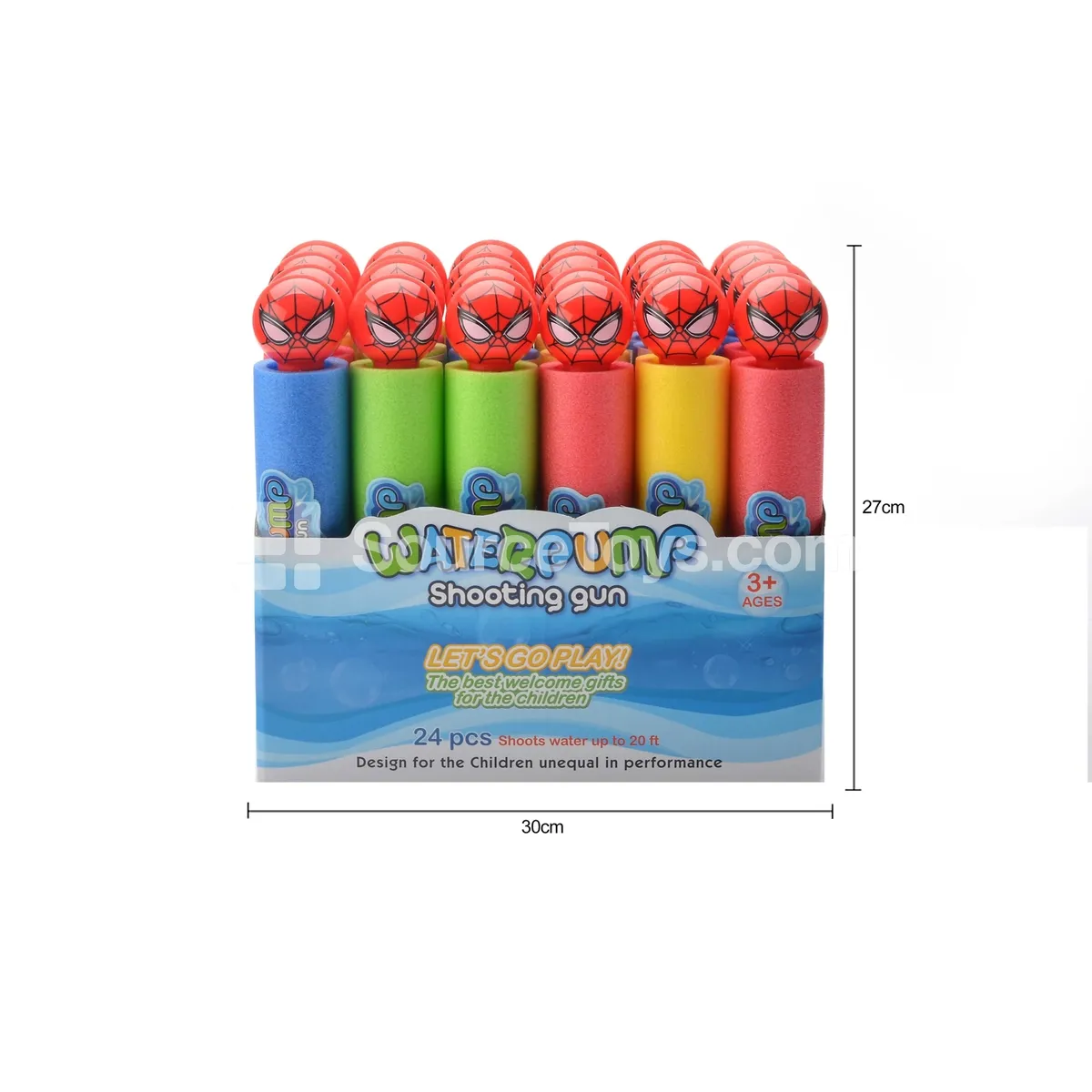 Water Blaster 27cm (Diameter 5cm) 24PCS Summer Toy Outdoor Interactive Water Play Toy
