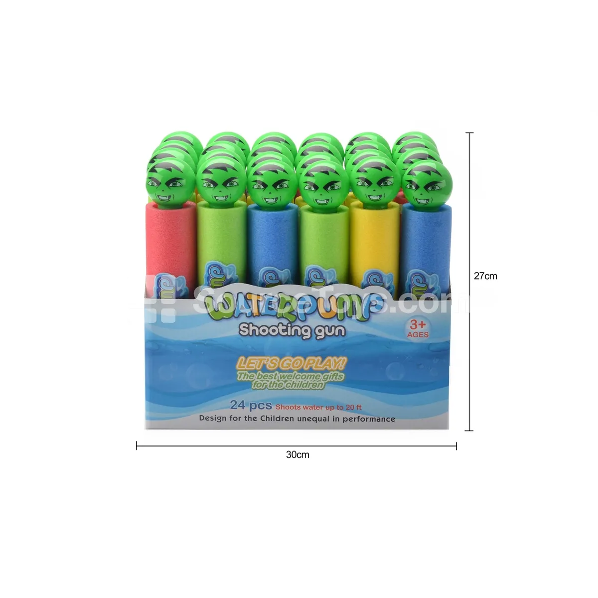 27cm Water Cannon (5cm Diameter) 24PCS Summer Outdoor Water Play Toy