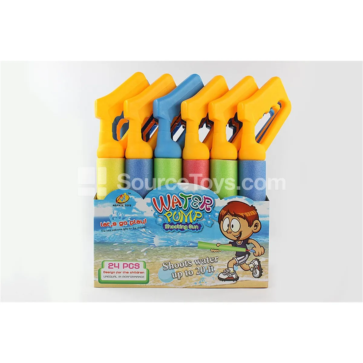 38cm Large Handle Water Cannon (5cm Diameter) Summer Outdoor Interactive Water Play Toy