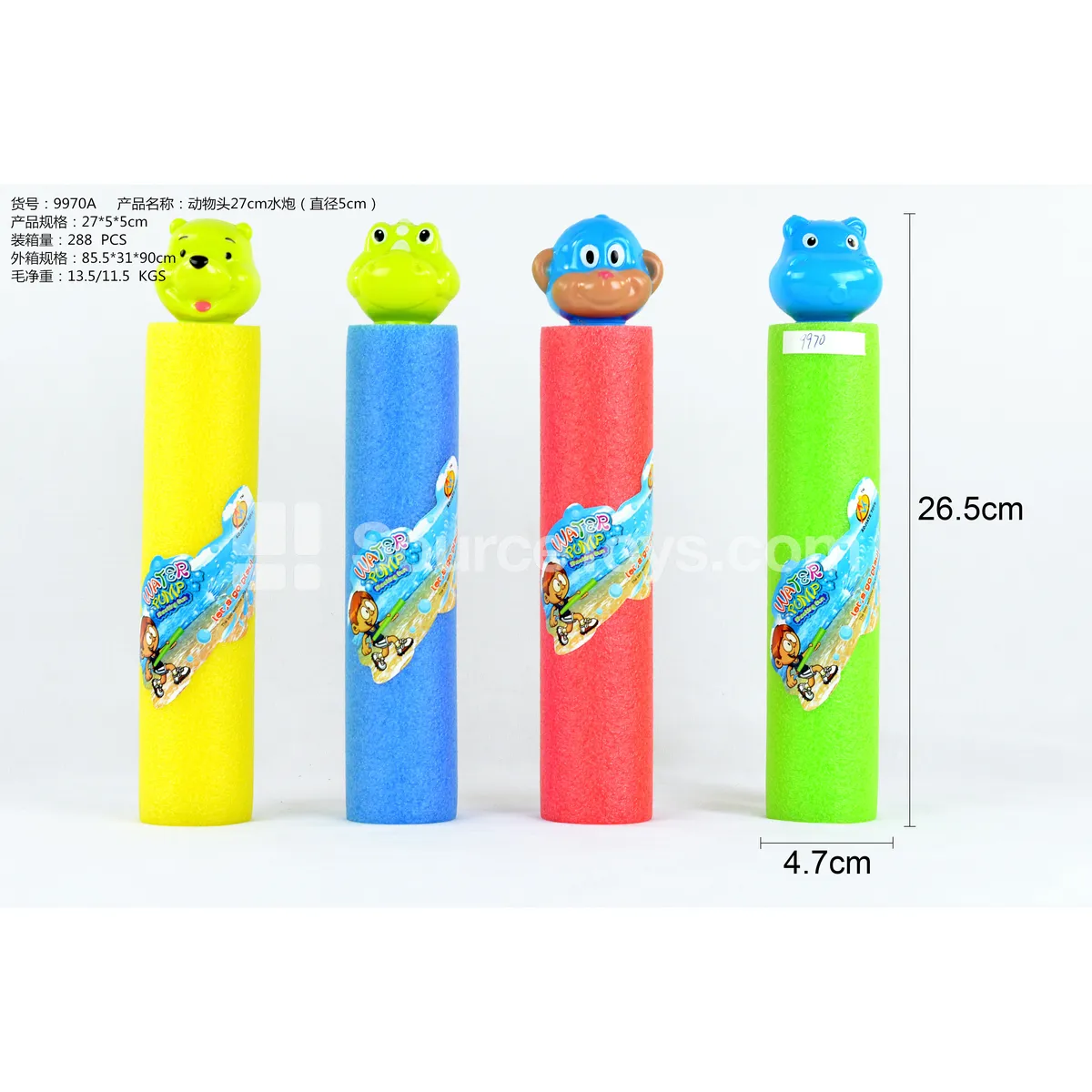 Animal Head Water Cannon 27cm Dia 5cm Animal Head Water Cannon 27cm Dia 5cm