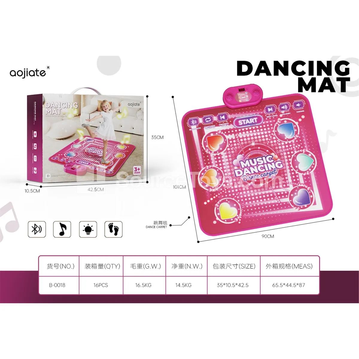 Bluetooth Music Dance Mat (B-0018) Bluetooth Music Dance Mat (B-0018)