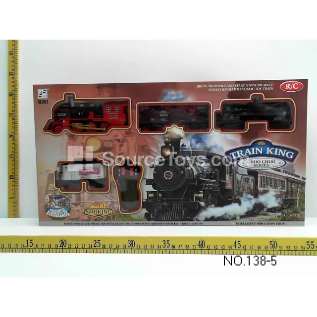 2.4G Remote Control Classic Track Train with Light, Music and Smoke (Water-Filled Smoke)