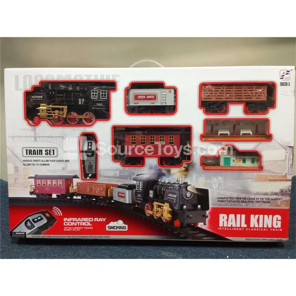 2.4G Smart Remote Control Classic Train with Voice and Smoke Effect, USB Cable Included 2.4G Smart Remote Control Classic Train with Voice and Smoke Effect, USB Cable Included