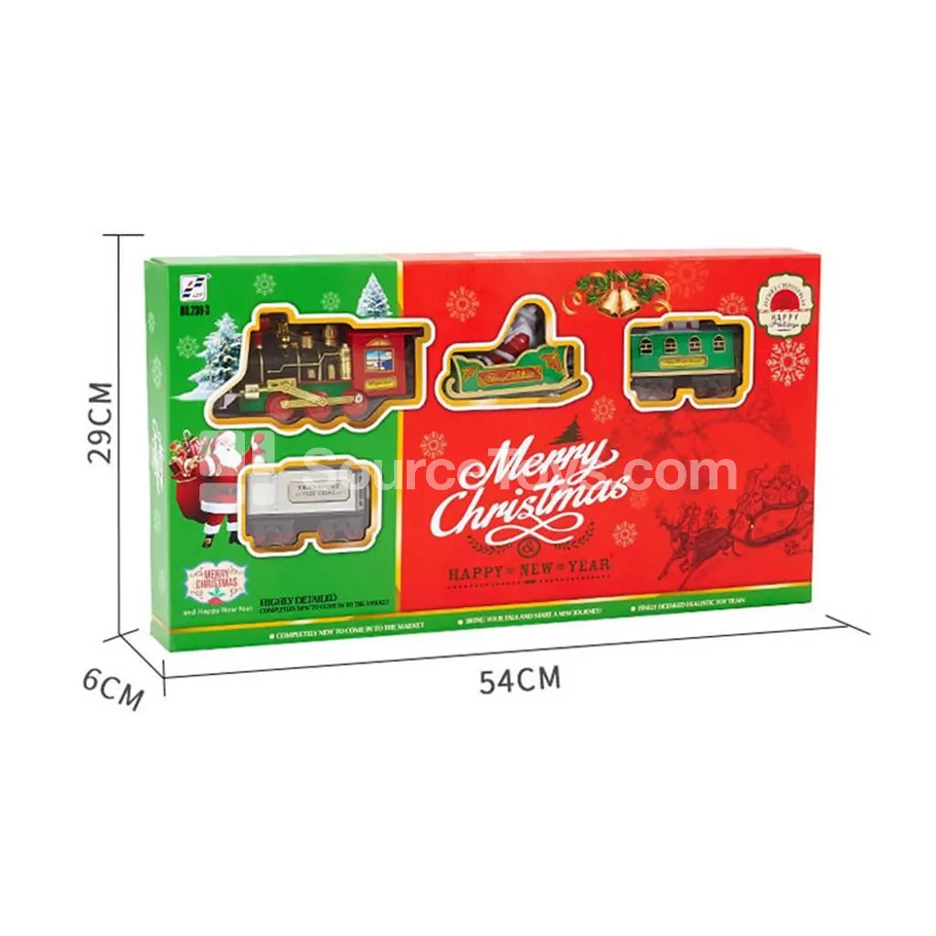 Electric Train Set with Lights, Music and Smoke Effect Electric Train Set with Lights, Music and Smoke Effect