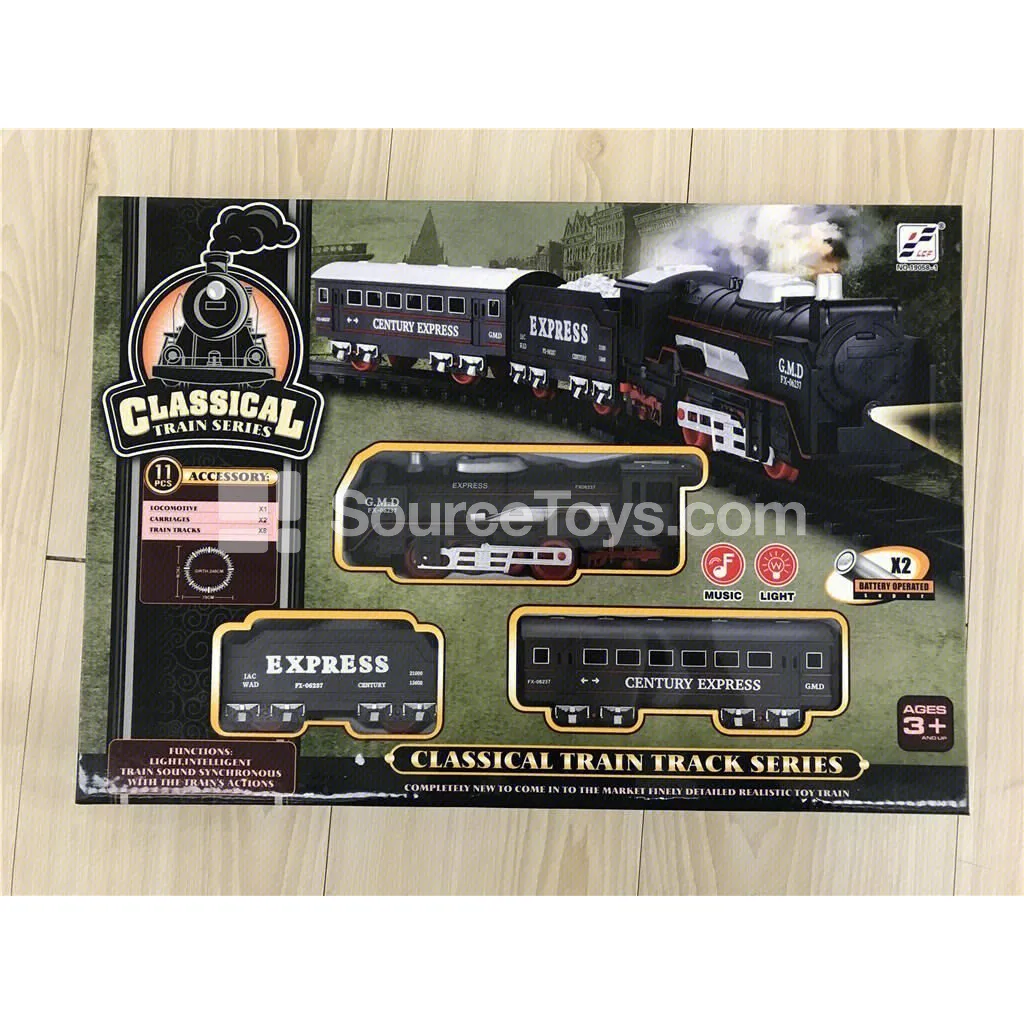 Electric Track Car with Lights and Music