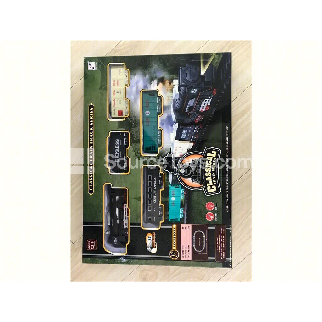 Electric Train Set with Lights and Music Vintage Design Electric Train Set with Lights and Music Vintage Design
