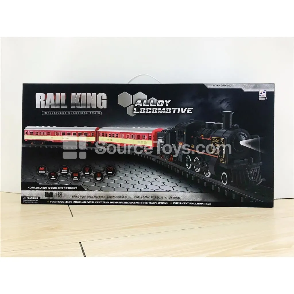 Electric Track Car with Alloy, Lights, Music, and Smoke