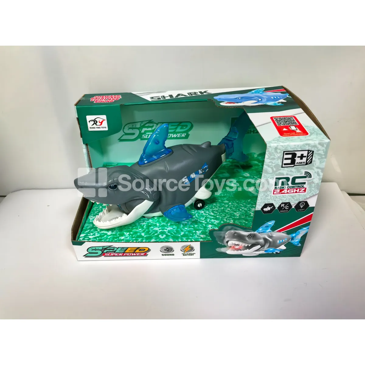 2.4G RC Shark with Lights and Music 6CH 2.4G RC Shark with Lights and Music 6CH