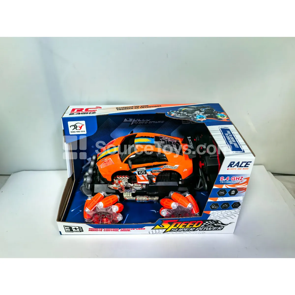 2.4G Remote Control Car with Side Driving and Lights, 7-Channel 2.4G Remote Control Car with Side Driving and Lights, 7-Channel