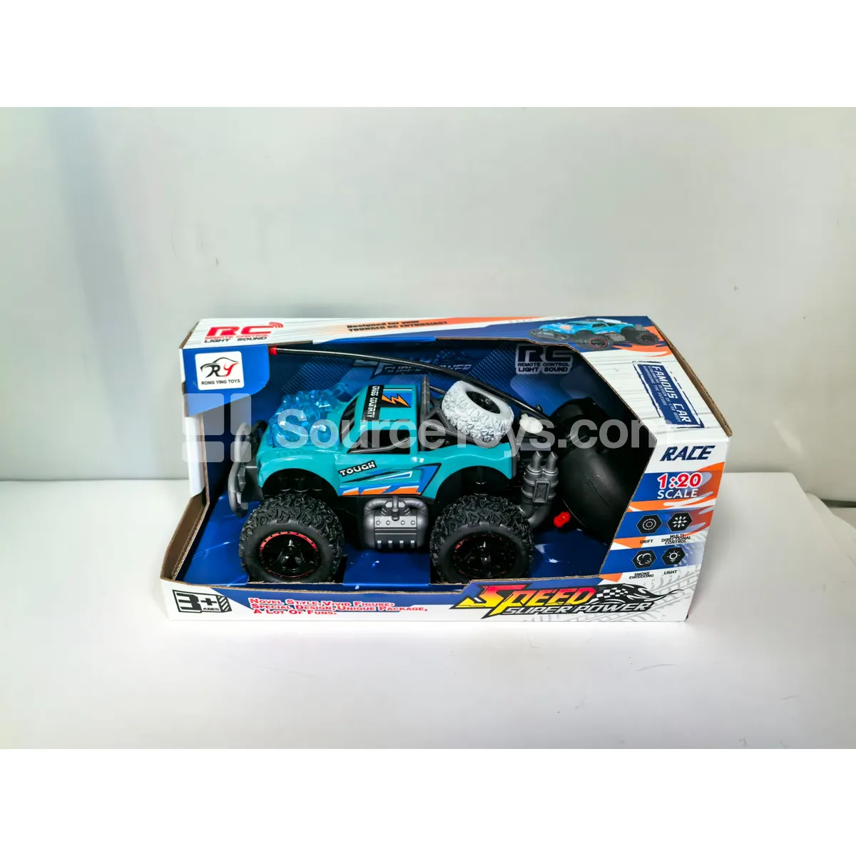 5-Channel Spray Off-Road RC Car with Lights, 49MHz, Battery Included