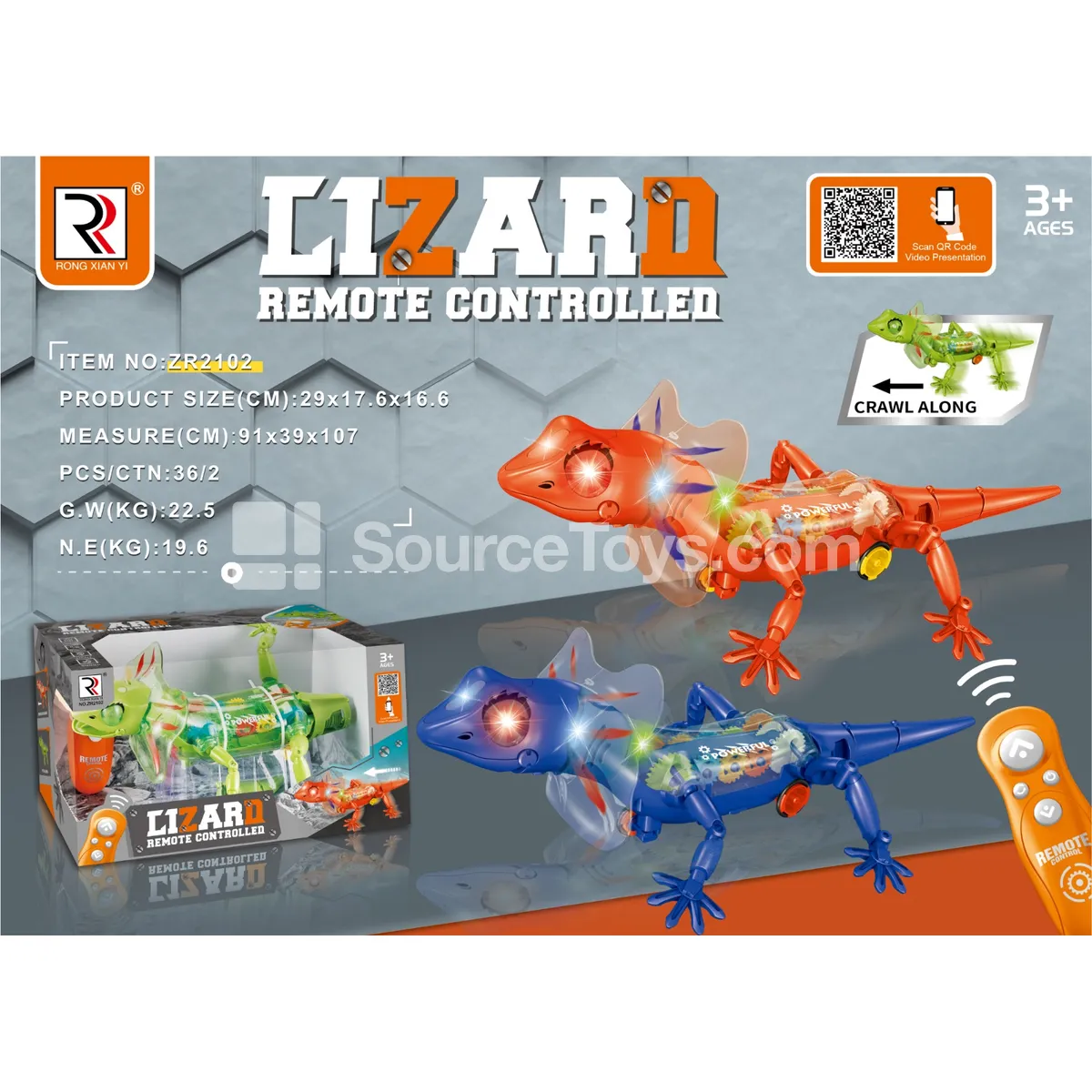 Infrared Remote Control Lizard Toy Infrared Remote Control Lizard Toy