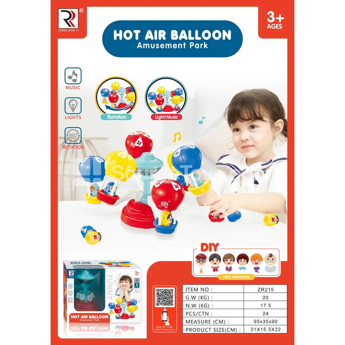 Amusement Park Light & Music Spinning Hot Air Balloon Amusement Park Light & Music Spinning Hot Air Balloon