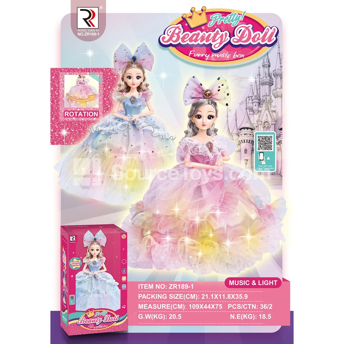 11-Inch Fashion Doll with Light & Music 11-Inch Fashion Doll with Light & Music