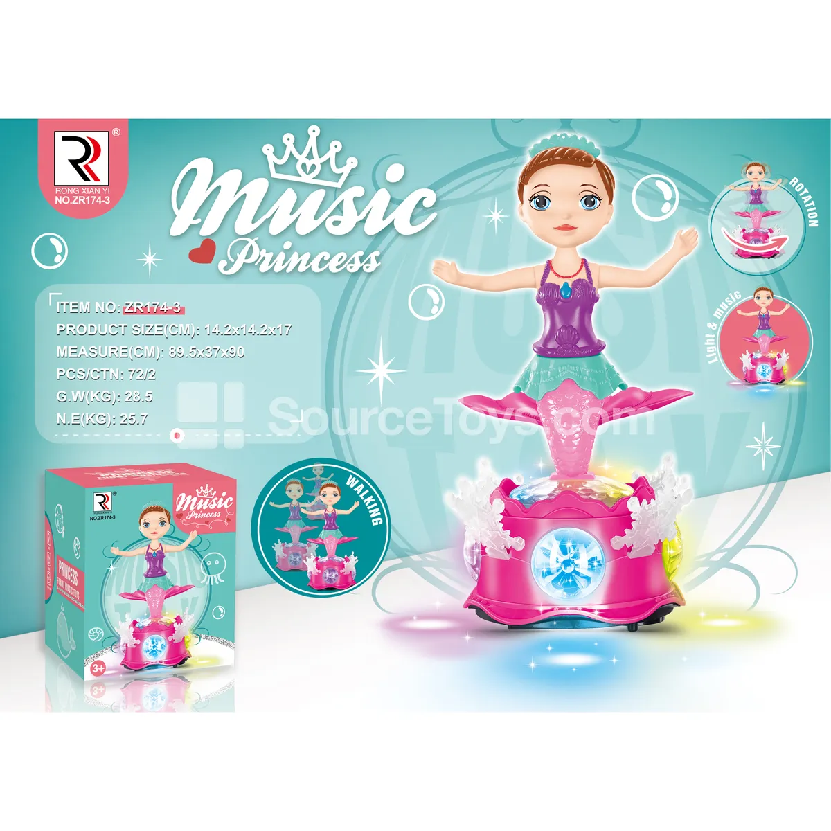 Electric Light & Music Mermaid Toy Electric Light & Music Mermaid Toy