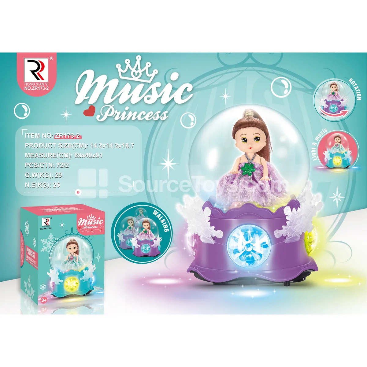 Electric Crystal Princess Doll with Lights & Music Electric Crystal Princess Doll with Lights & Music