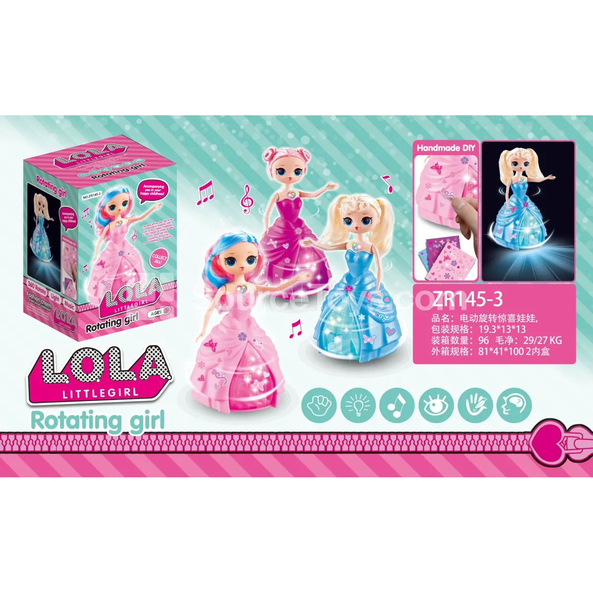 Electric Musical Spinning Surprise Doll Electric Musical Spinning Surprise Doll