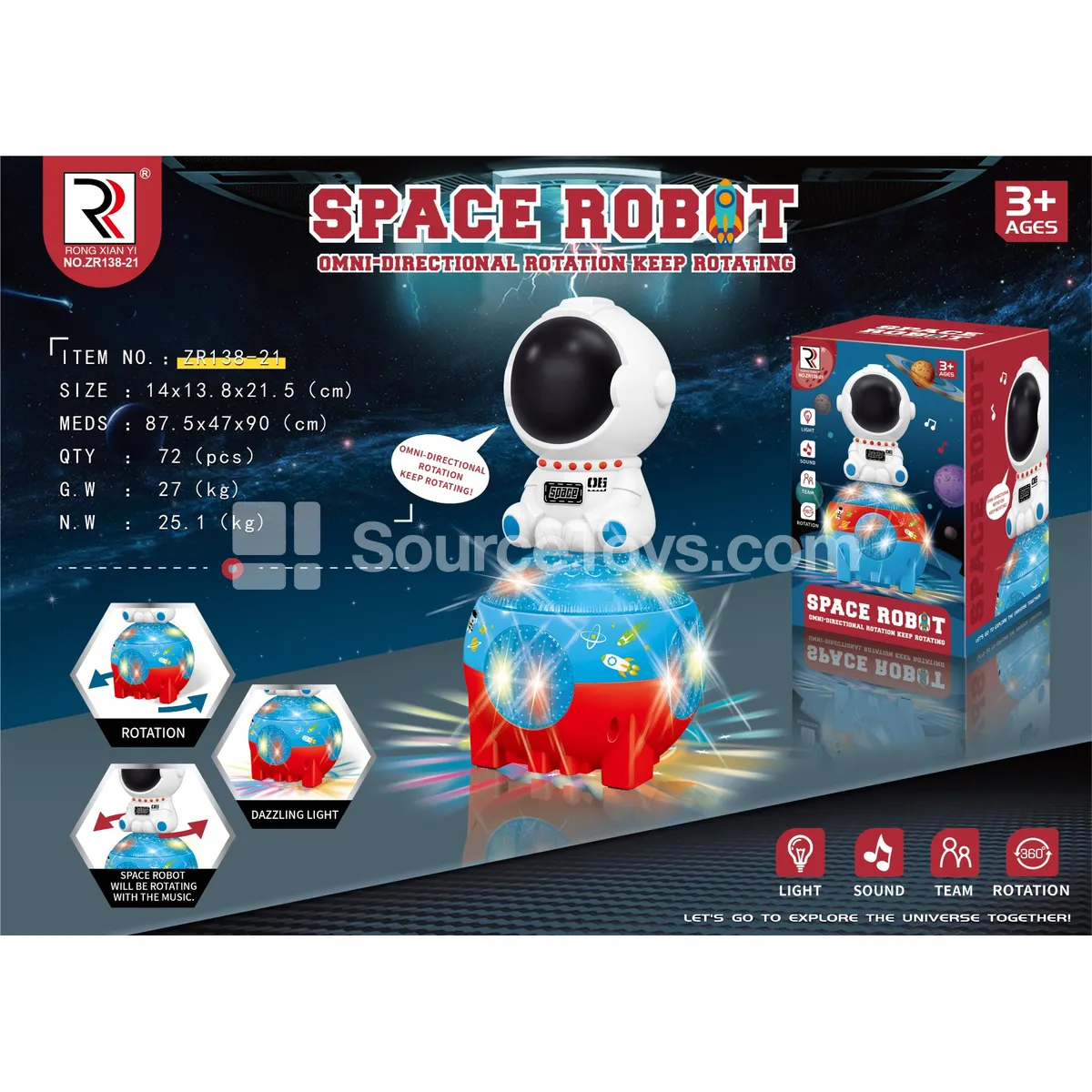 Lighted Stage Astronaut Ball Lighted Stage Astronaut Ball