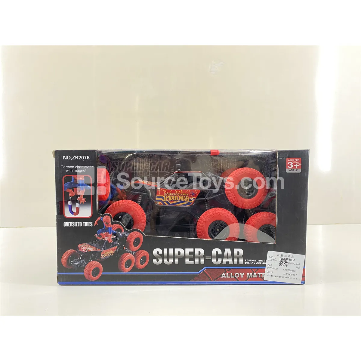 6-Wheel 4WD Alloy RC Off-Road Climbing Car with Action Figure