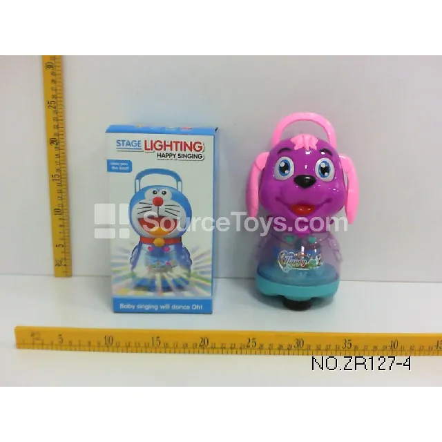 Puppy Rolling Stage Light Music Coin Bank