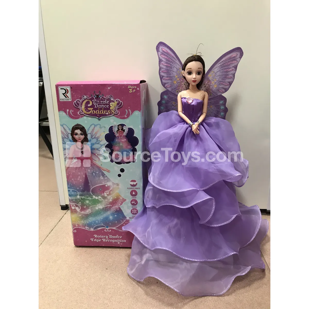Electric Light & Music Fashion Doll with Colored Wings & Wedding Dress Electric Light & Music Fashion Doll with Colored Wings & Wedding Dress