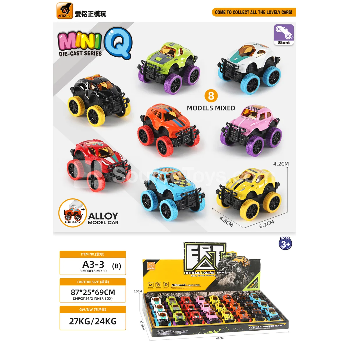2nd Gen Alloy Monster Truck Pullback