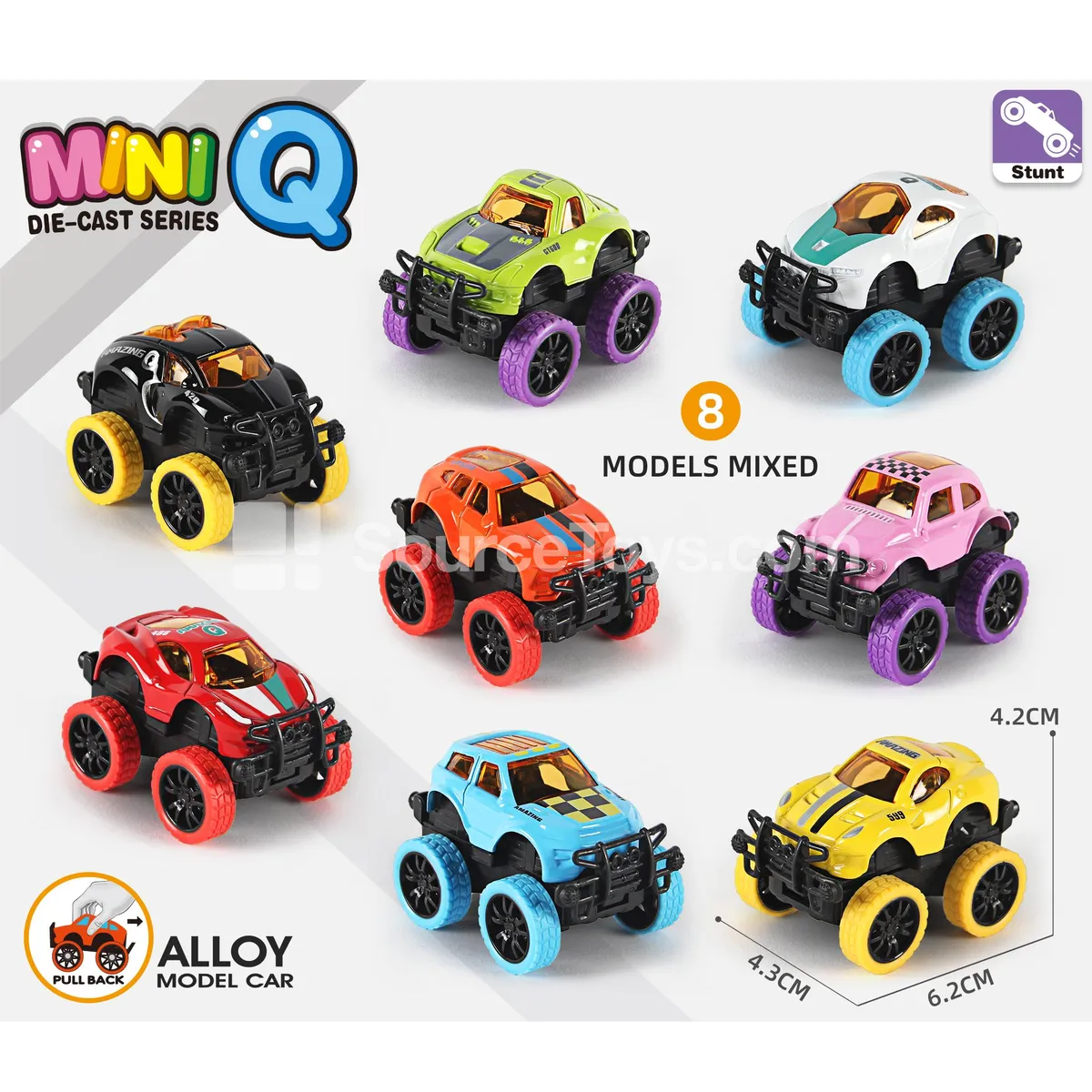 Alloy Monster Truck Friction-Powered Car