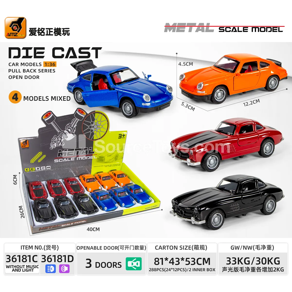 Diecast Pullback Vintage Sedan Model (1:36) Diecast Pullback Vintage Sedan Model (1:36)