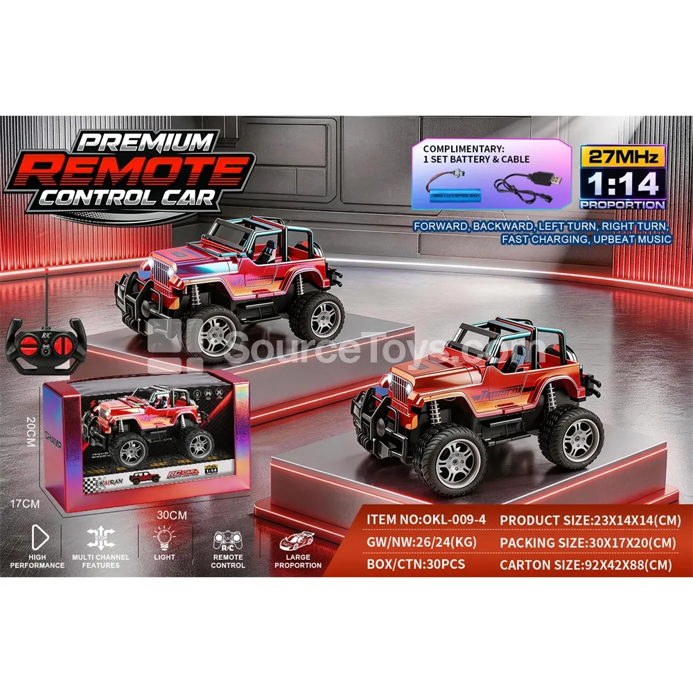 1:14 4-Channel Remote Control Off-Road Vehicle UV Coated
