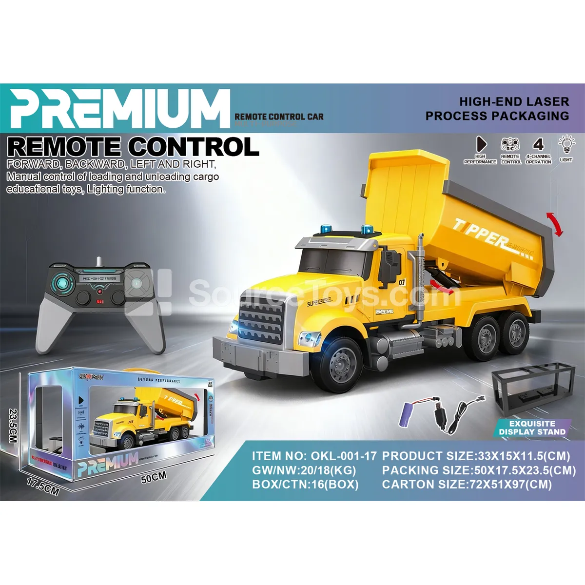 1:14 RC Construction Truck (OKL-001-17) 1:14 RC Construction Truck (OKL-001-17)