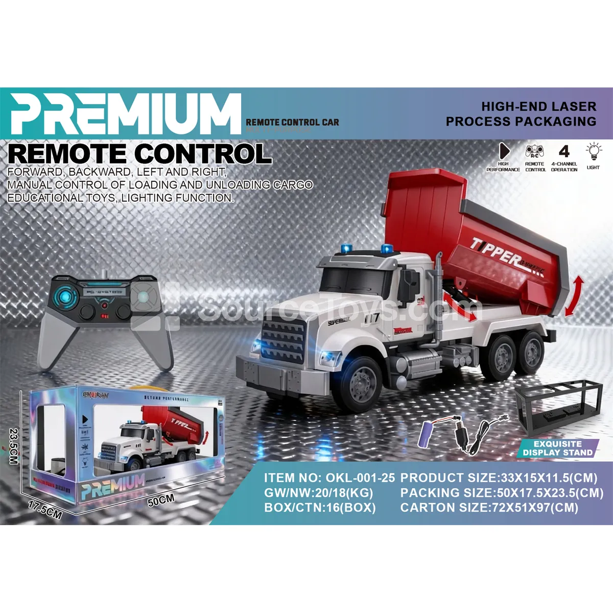1:14 City Fire Truck RC Remote Control Vehicle