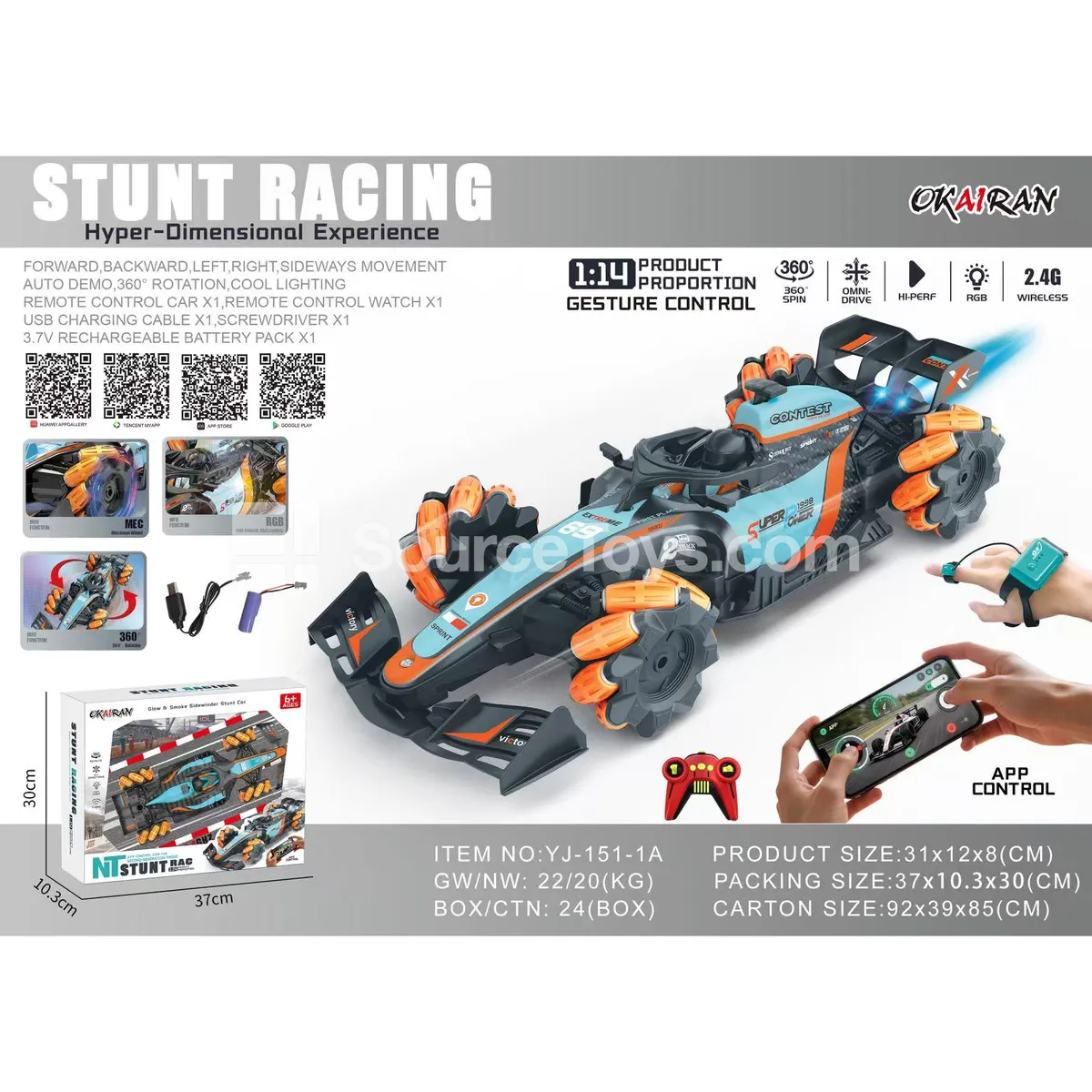 1:14 Spray F1 Side-Moving Dual Remote Control Racing Car 1:14 Spray F1 Side-Moving Dual Remote Control Racing Car