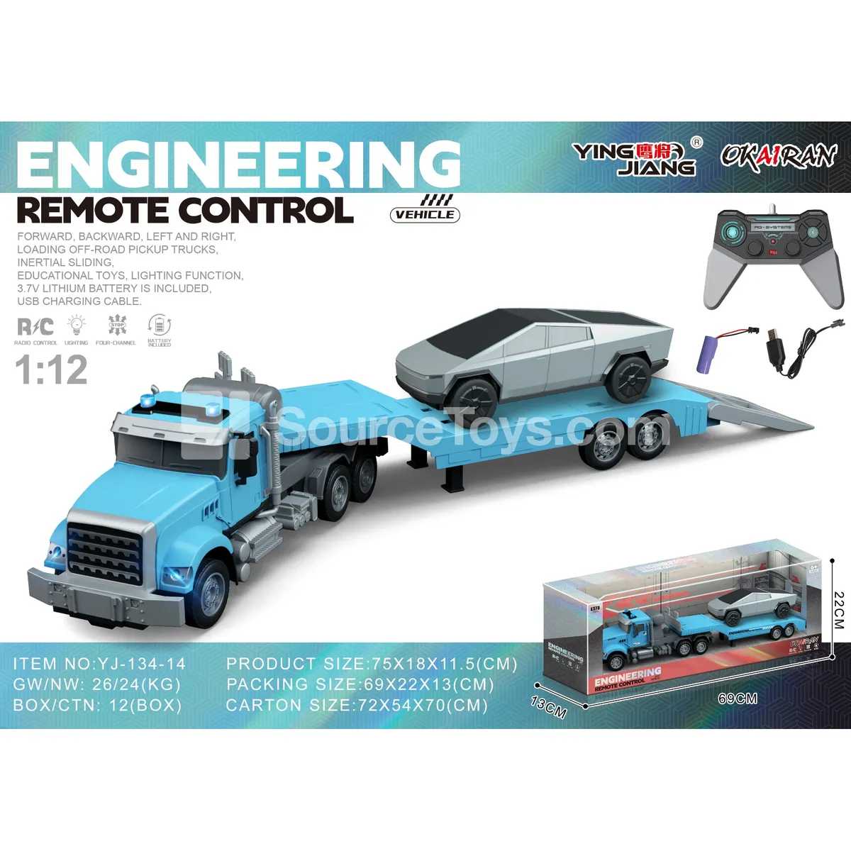 1:12 Multi-function 4-Channel Remote Control Carrier Truck 1:12 Multi-function 4-Channel Remote Control Carrier Truck