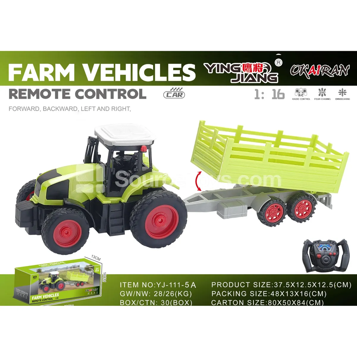 1:16 27MHz 4-Channel Farm Truck (Battery Not Included) 1:16 27MHz 4-Channel Farm Truck (Battery Not Included)