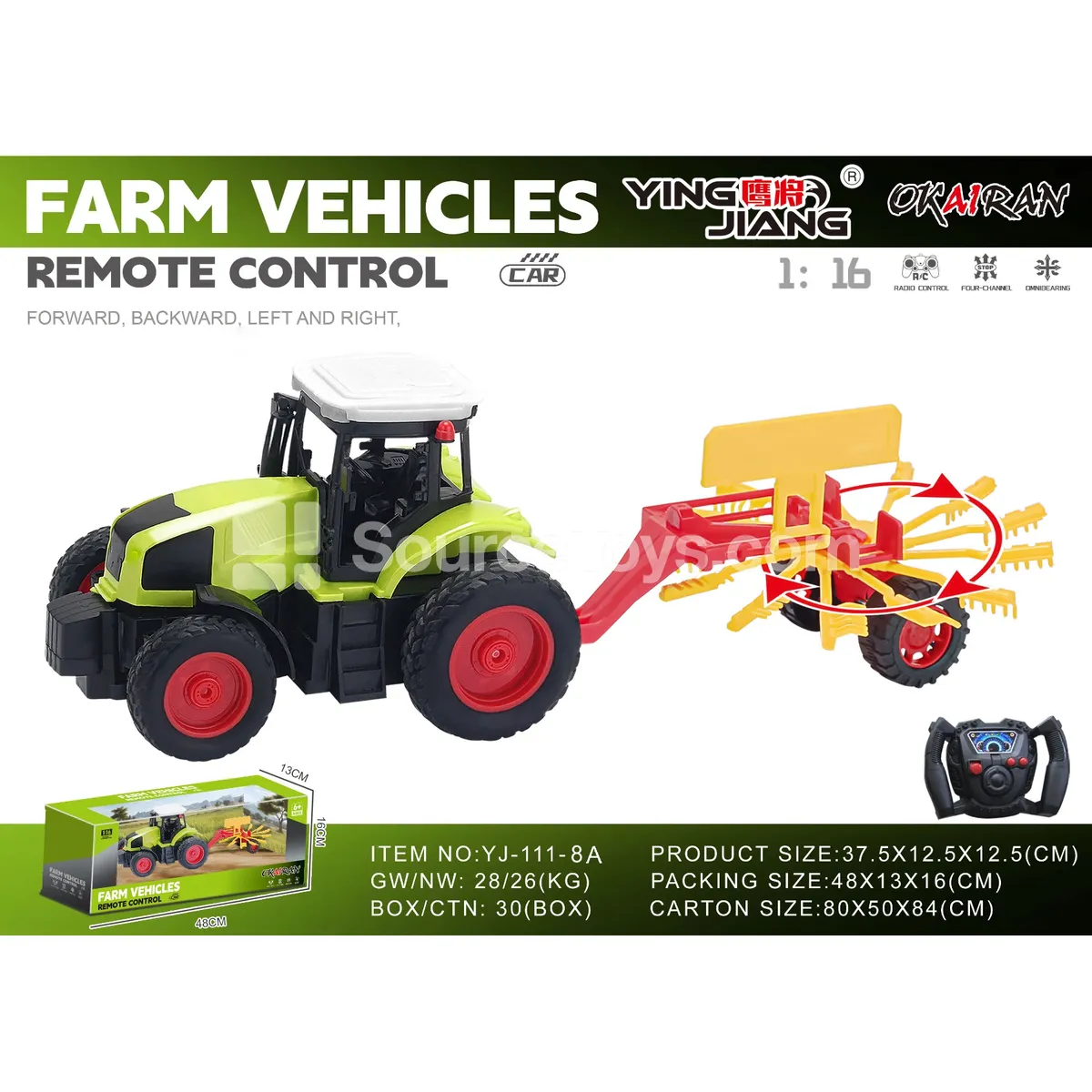 1:16 27MHz 4-Channel Farm Truck (Battery Not Included) 1:16 27MHz 4-Channel Farm Truck (Battery Not Included)