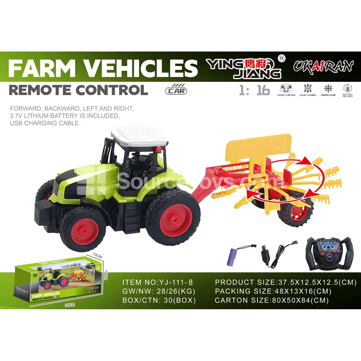 1:16 27MHz 4-Channel Farm Vehicle (Battery Included) 1:16 27MHz 4-Channel Farm Vehicle (Battery Included)