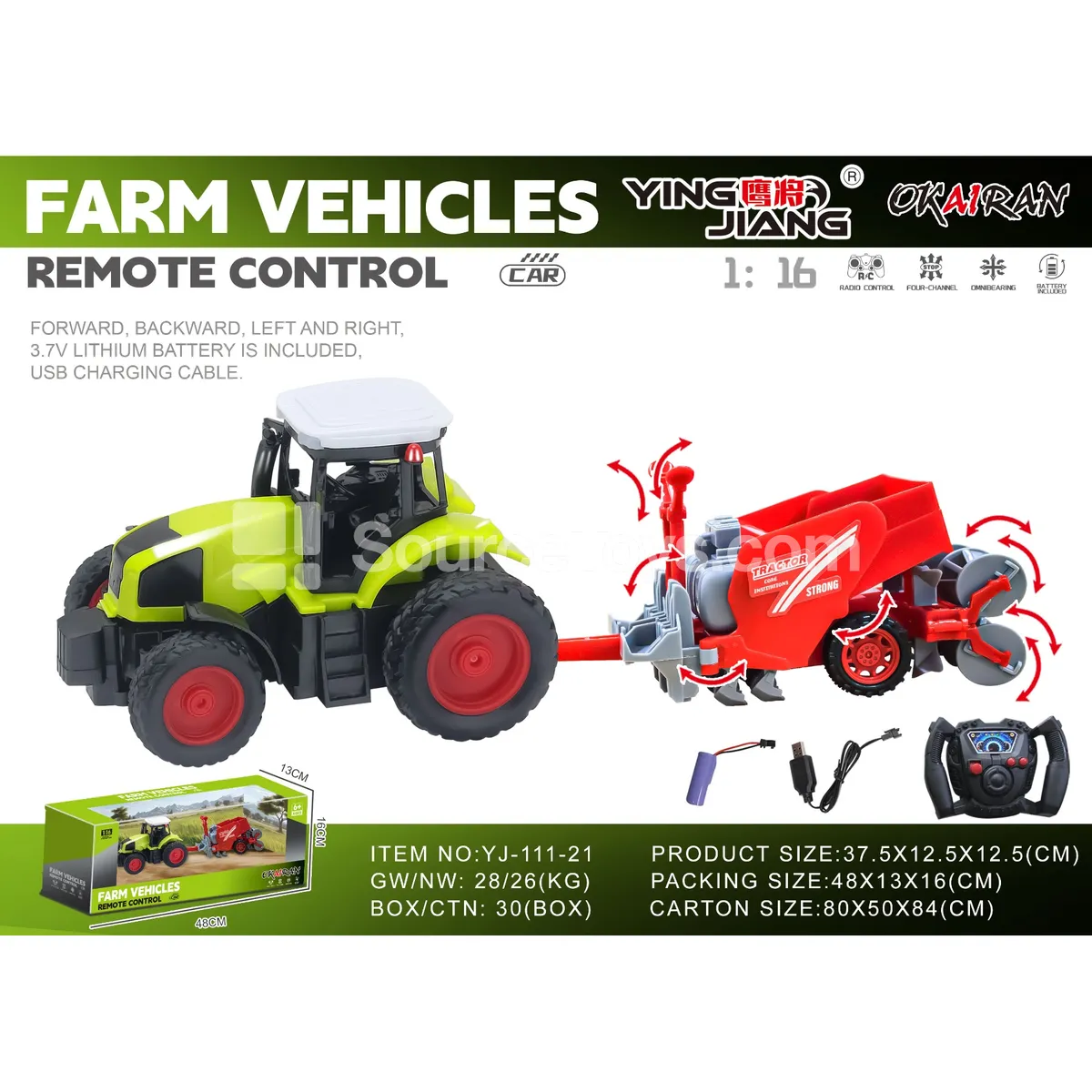 1:16 27MHz 4-Channel Farm Truck 1:16 27MHz 4-Channel Farm Truck