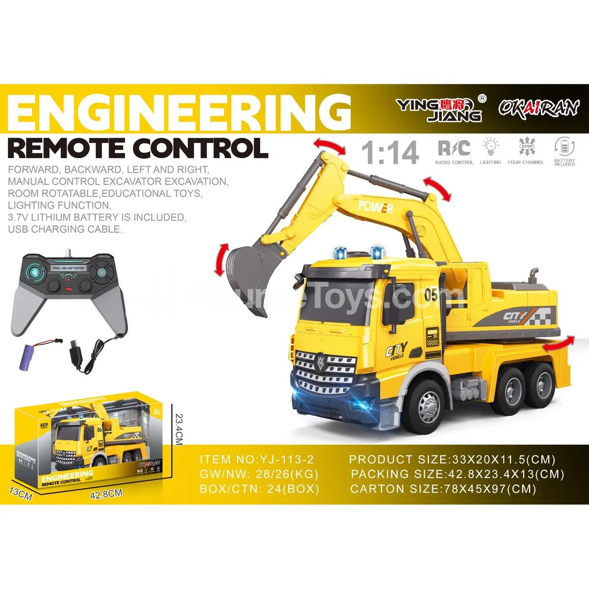 1:14 4-Channel RC Excavator 1:14 4-Channel RC Excavator