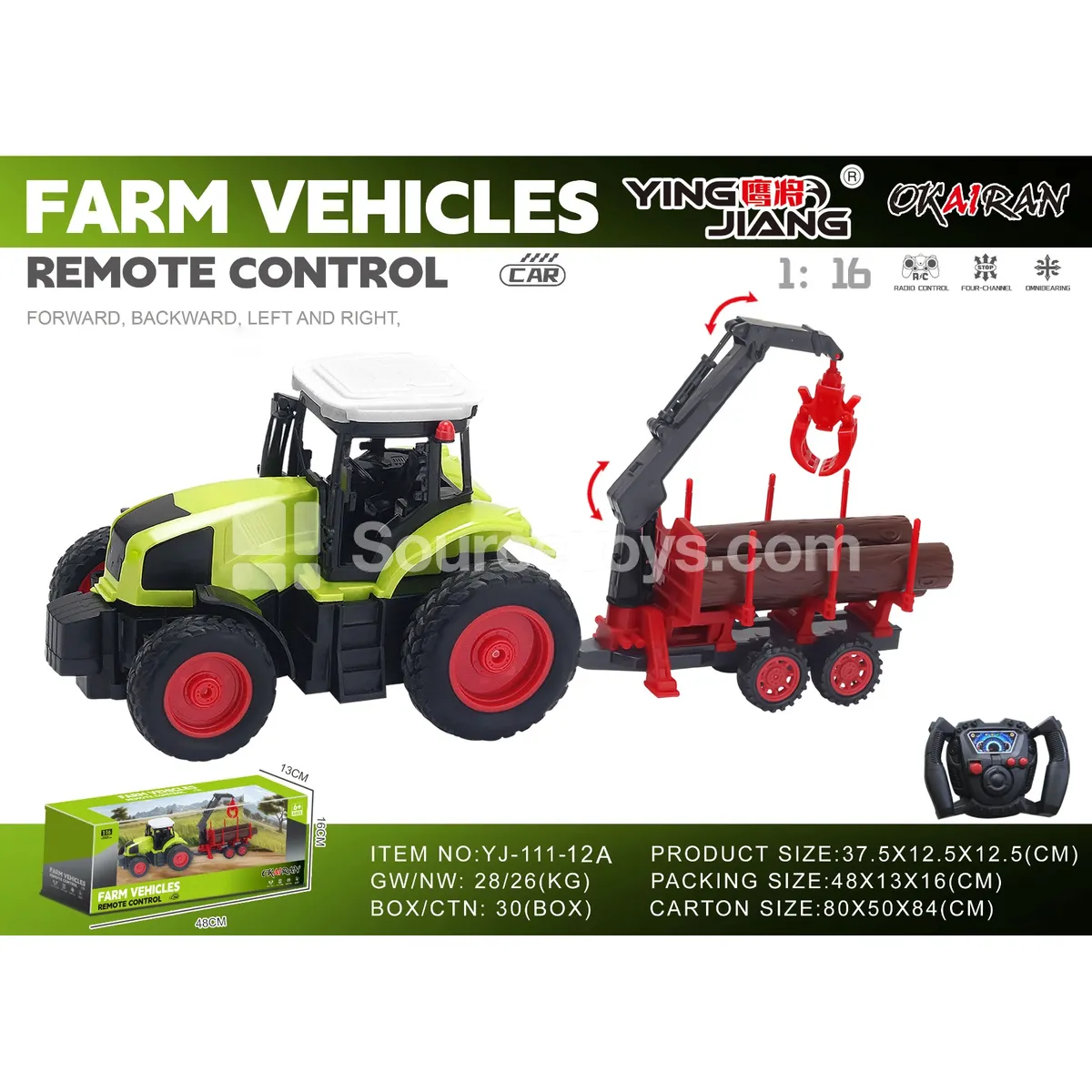 1:16 Scale 27MHz 4-Channel Farm Truck